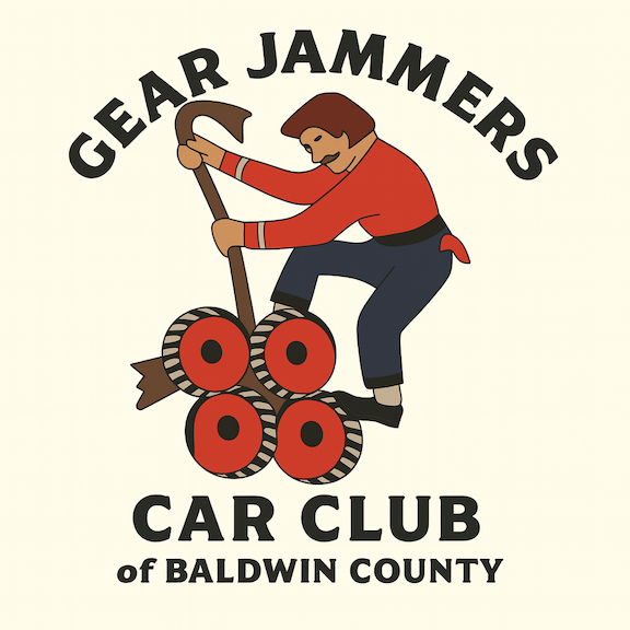 gear jammers car club of baldwin county logo photo
